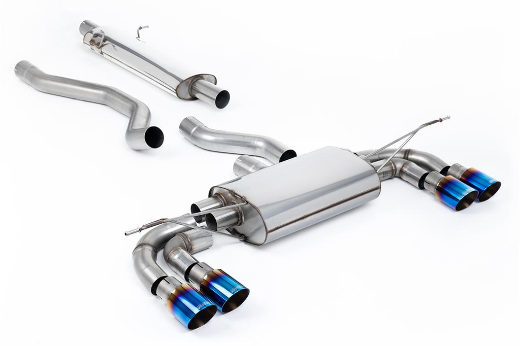 MillTek-SSXLR207-Particulate Filter-back OPF/GPF Back System with GT-90 Burnt Titanium Trims - ECE Approved | ML Performance Car Parts