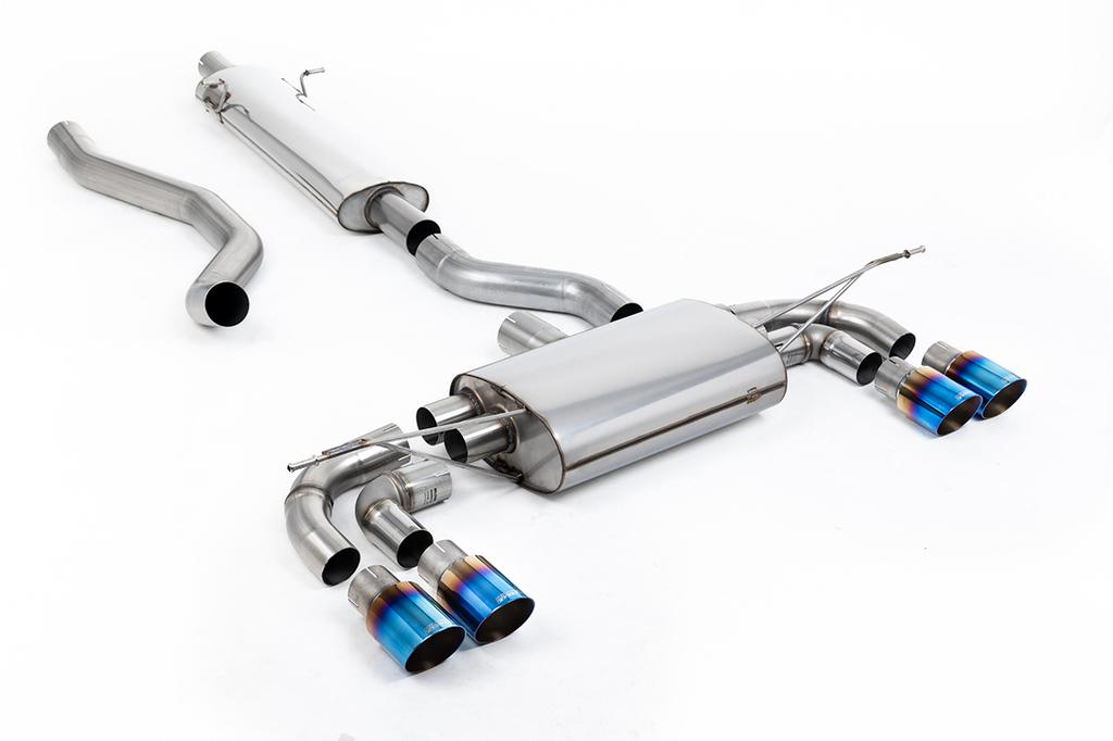 MillTek-SSXLR217-Particulate Filter-back OPF/GPF Back System with GT-90 Burnt Titanium Trims - ECE Approved | ML Performance Car Parts