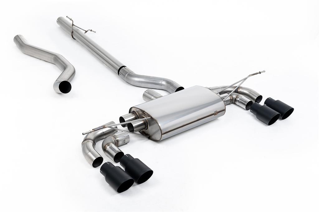 MillTek-SSXLR220-Particulate Filter-back OPF/GPF Back System Non Resonated (Louder) with GT-90 Black Trims | ML Performance Car Parts