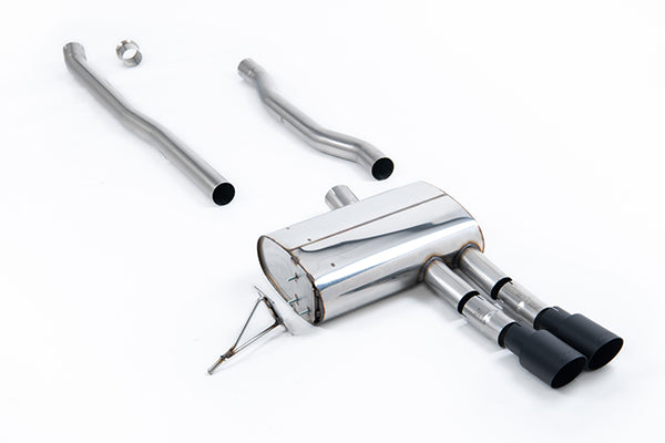 Milltek SSXM481 New Mini Cat-Back Non-Resonated (Louder) - Cerakote Black Tips