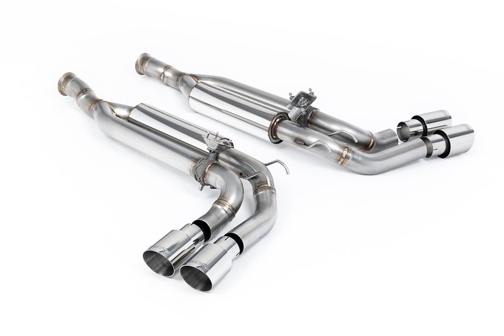 MillTek-SSXMZ164-Cat-back Cat Back Valved with Polished GT-90 Trims - Re-uses OE Valve Motors | ML Performance Car Parts