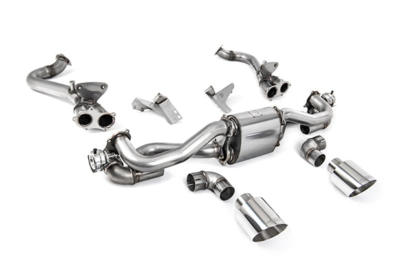 Milltek SSXPO184 Porsche GPF/OPF Bypass With Polished GT-115 Trims (Inc. Boxster, Cayman)