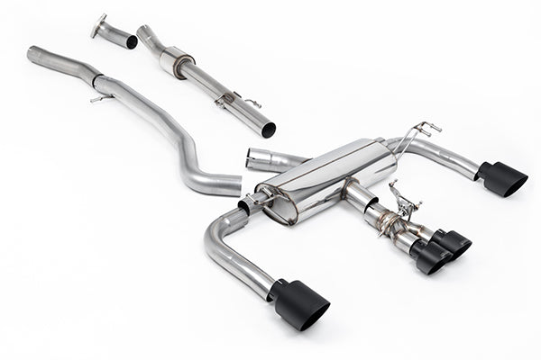 Milltek SSXTY150 Toyota 76.2mm / 3' Non Resonated Primary Cat-Back (Loudest) With Cerakote Black Gt Tips (Inc. Corolla)