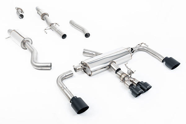 Milltek SSXTY160 Toyota 76.2mm / 3' Resonated Primary Cat-Back With Cerakote Black Gt Tips (Inc. Corolla)
