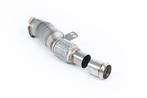 Milltek SSXTY168 BMW Toyota 4.5Inch Downpipe With 90mm Flex & 200Cspi Euro 6 Cat (Inc. Z4, Supra)