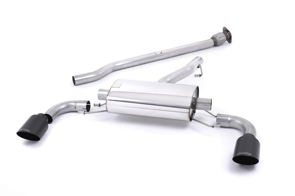 MillTek-SSXTY176-Secondary Cat-back Non-resonated (louder). Ceramic Black Tips | ML Performance Car Parts