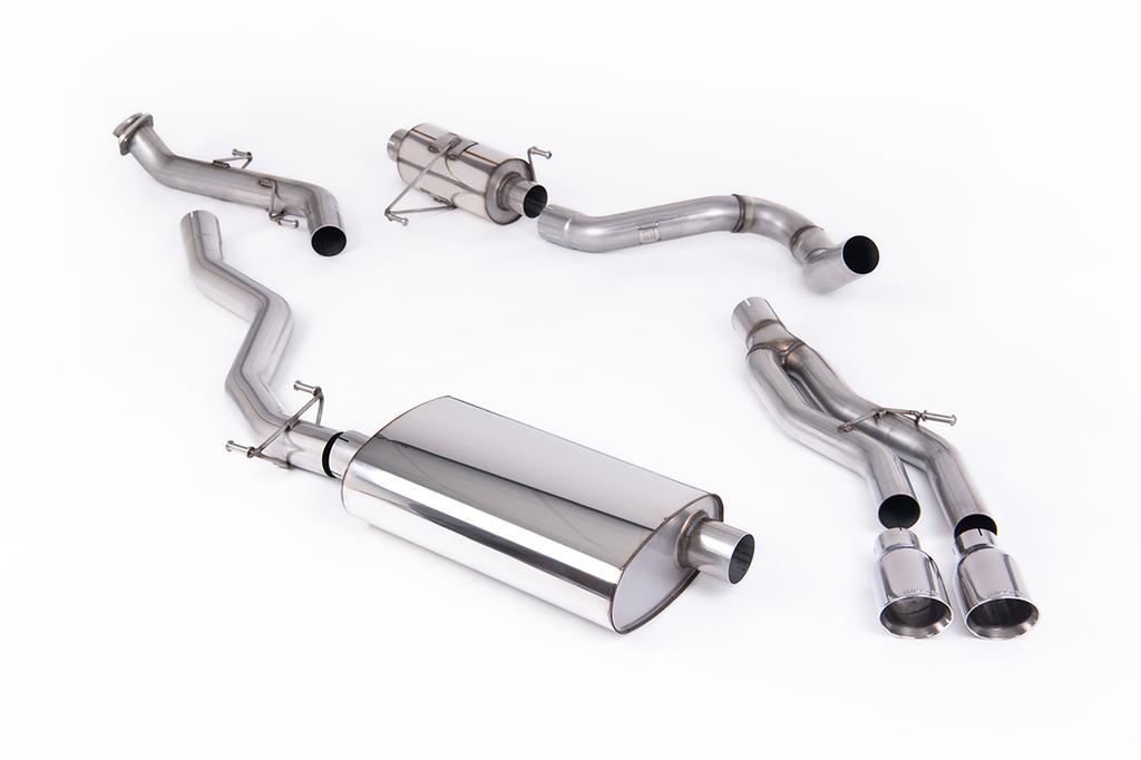 MillTek-SSXTY213-Cat-back Resonated Catback with 2 x GT-100 Polished Tips | ML Performance Car Parts