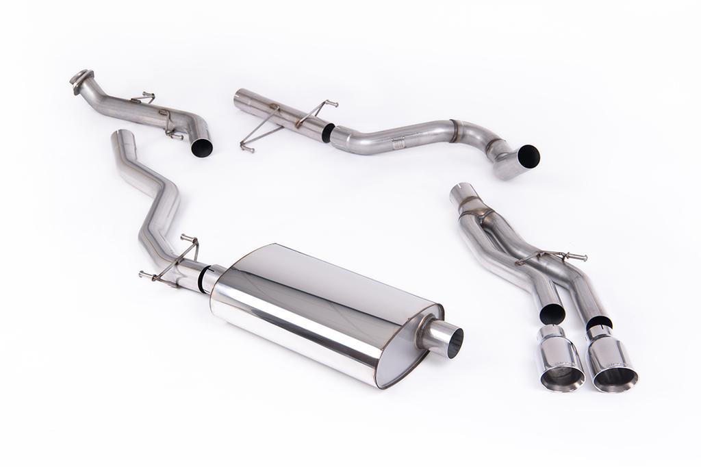 MillTek-SSXTY217-Cat-back Non-Resonated (Louder) Catback with 2 x GT-100 Polished Tips | ML Performance Car Parts