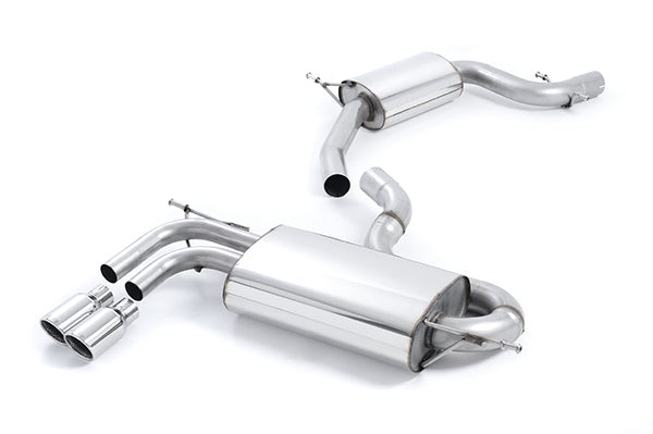 Milltek SSXVW148 Audi Seat Volkswagen Twin Outlet - Resonated (Quieter) (Inc. A3, Leon, Golf)