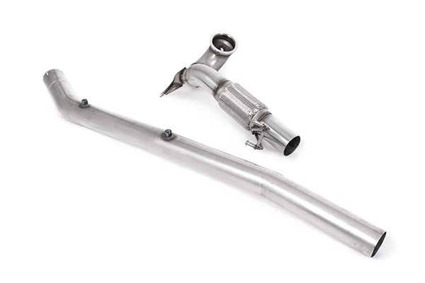 Milltek SSXVW663 Audi Volkswagen 94mm / 3.7Inch Id Turbo Outlet To 80mm / 3.15Inch Downpipe With Decat/Opf Bypass (Inc. S3, Golf)
