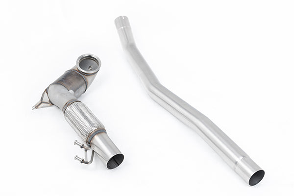Milltek SSXVW731 Volkswagen V2 Large Bore Downpipe With 200Cpsi Race Cat (104mm To 80mm) (Inc. Arteon)