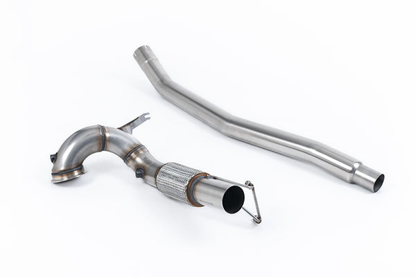 Milltek SSXVW732 Volkswagen V2 Large Bore Downpipe With 200Cpsi Hjs Cat (104mm To 80mm) (Inc. Arteon)