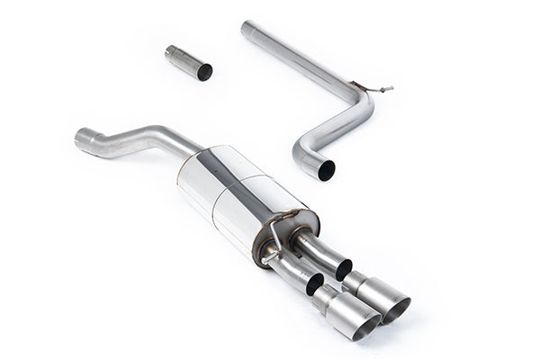 Milltek SSXVW735 Volkswagen GPF/OPF Back System With Brushed Titanium GT-90 Trims (Inc. Polo)