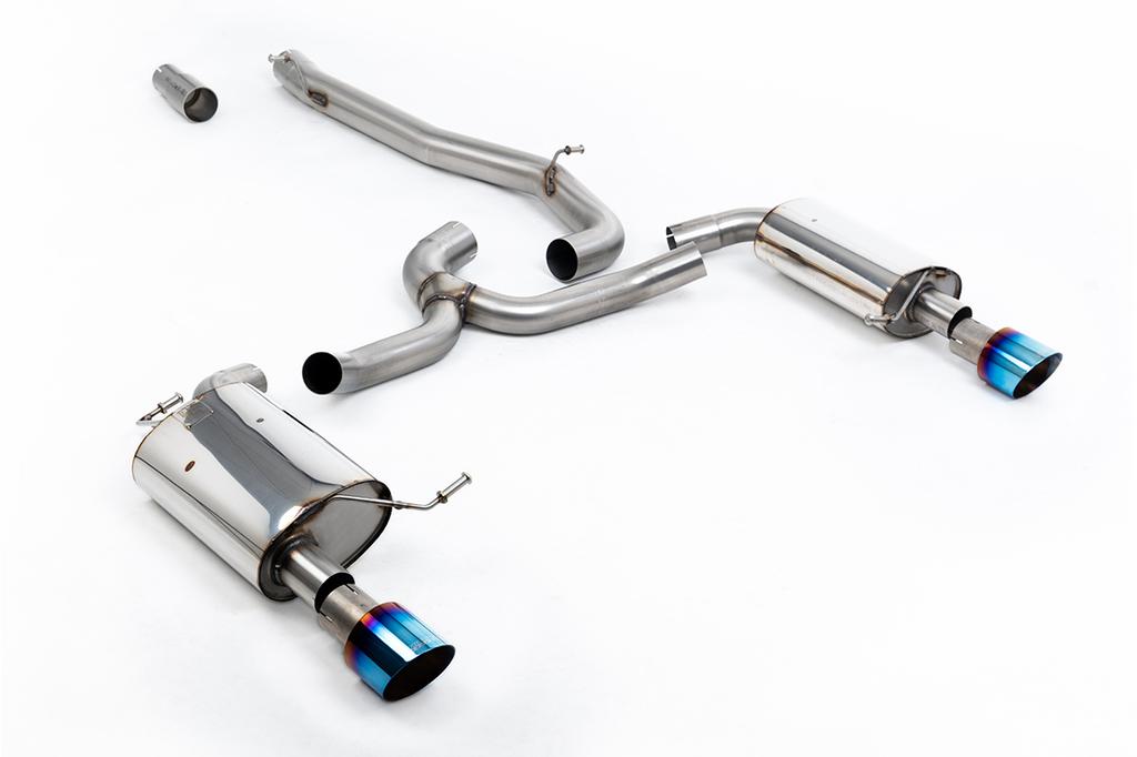 MillTek-SSXVW750-Cat-back Non-Resonated (Louder) with Burnt Titanium GT-100 Trims | ML Performance Car Parts