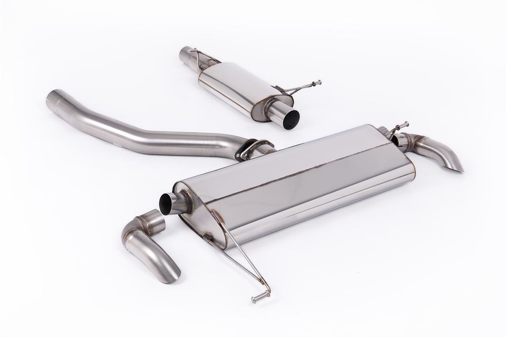 MillTek-SSXVW768-Cat-back 80mm / 3.15' Resonated System with Downturn Tips (No Cutting Required) | ML Performance Car Parts