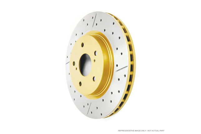 DBA Brakes DBA-792X Street Series XGold Brake Rotor; Front