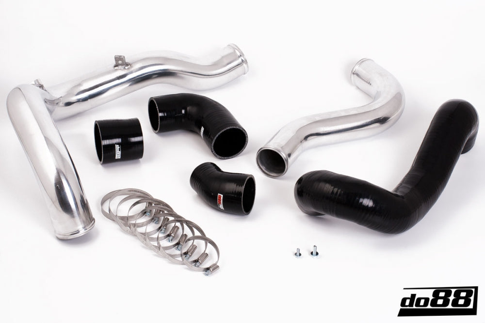 DO88 TR-110S SAAB 9-3 2.8T V6 06-11 Pressure pipes with Black hoses