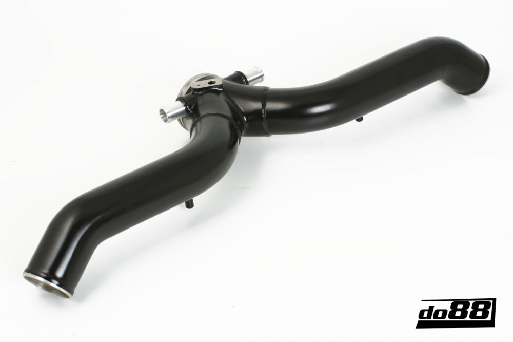 DO88 TR-130SV-OEM Porsche 997.2 Turbo 2010- Y-Pipe, Black for OEM IC