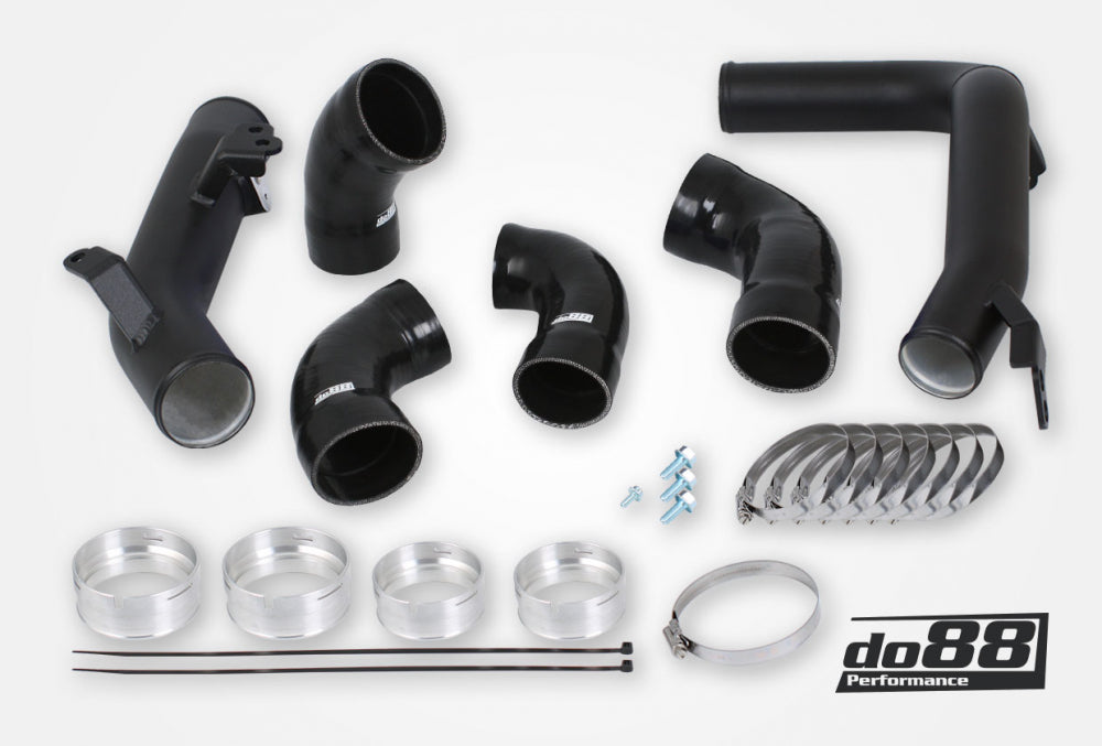 DO88 TR-260-D-OEM-S Volvo S60 V60 XC60 V90 S90 XC90 SPA Pressure pipes, Diesel, OEM IC, Black hoses