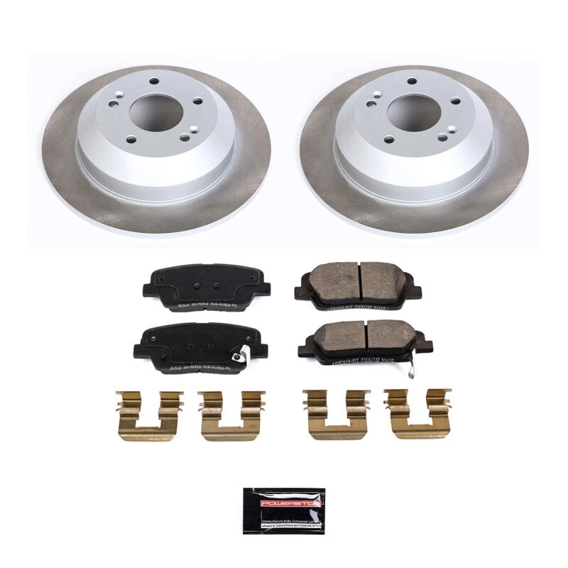PowerStop Power Stop 11-15 Kia Sorento Rear Semi-Coated Rotor Kit