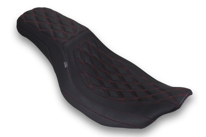 Mustang Motorcycle Mustang 23-25 HD Dble Diamond Low Squareback CVO Road Glide (ST), Rd Glide and Str Glide Black/DC