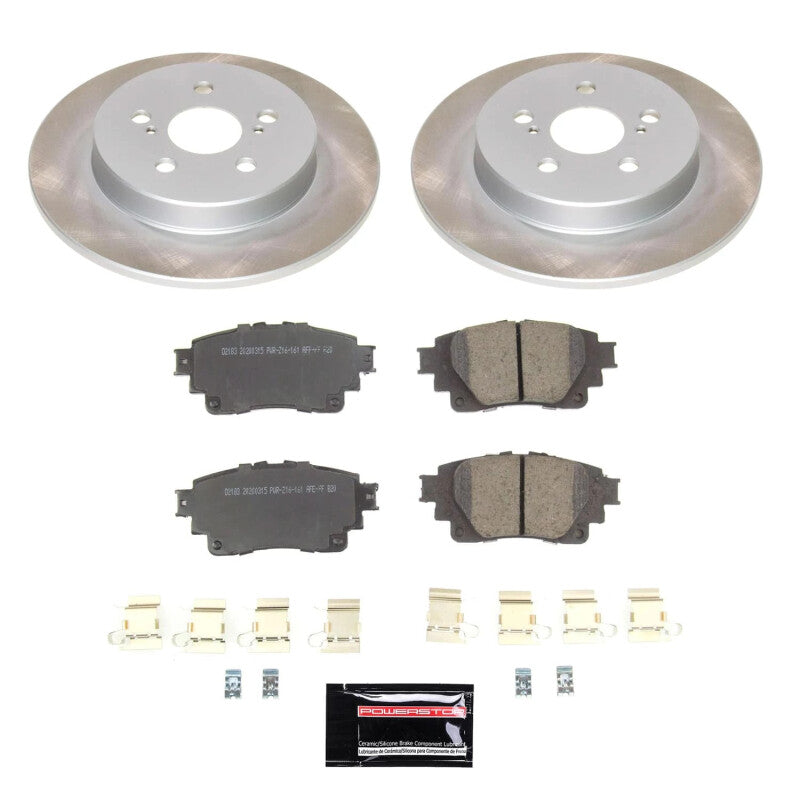 PowerStop Power Stop 19-22 Toyota Corolla Rear Semi-Coated Rotor Kit
