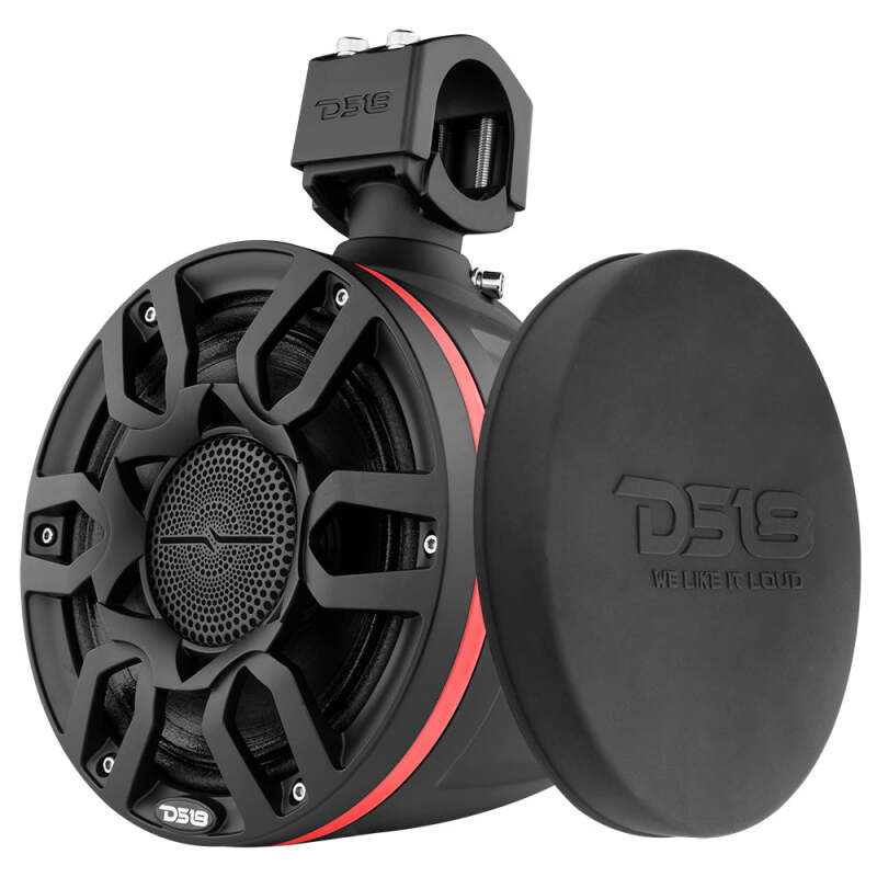 DS18 Marine And Powersports 8in 250 Watts RMS RGB LED Lights PRO-HY8.4B Incl Cover Included Black