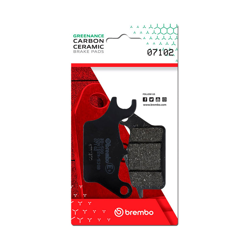 Brembo Powersports Brembo Honda Wave/Honda Super Cub Carbon Ceramic Brake Pad - Front
