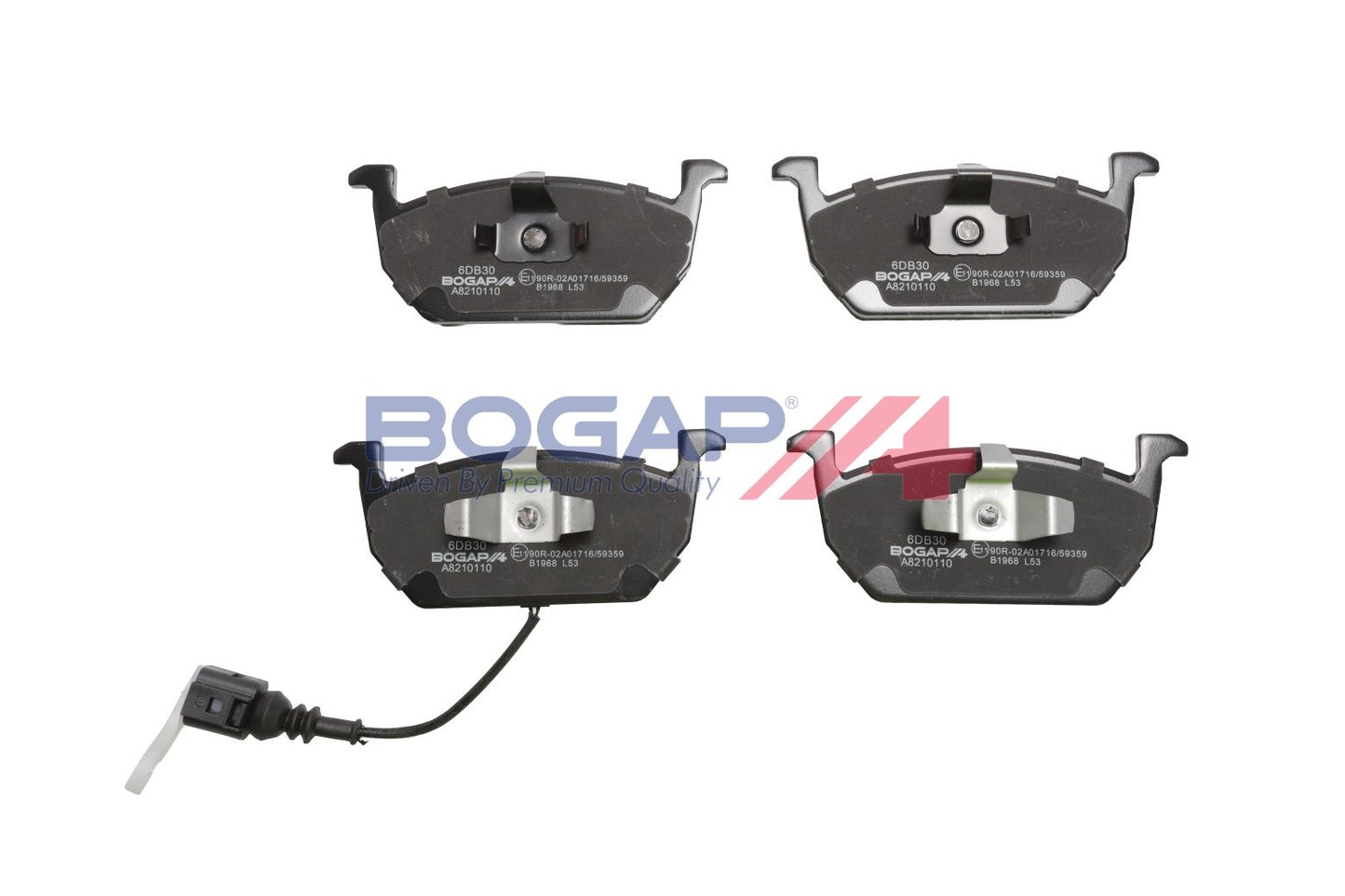 BOGAP A8210110 Brake Pad Set, Disc Brake | ML Performance Car Parts
