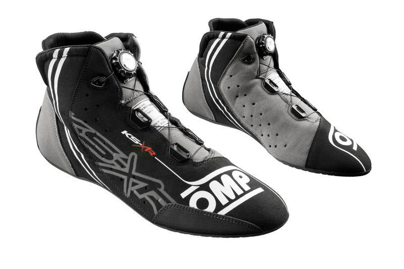 OMP KART SHOES KS-X FIA 8877-2022 BLACK/GREY/FLUO YELLOW SIZE 46