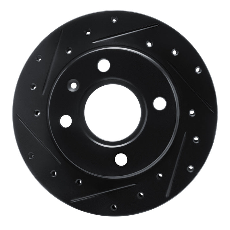 R1 Concepts R1 96-15 Ford Fiesta (Mexico) Front Left Drilled & Slotted Black Brake Rotor