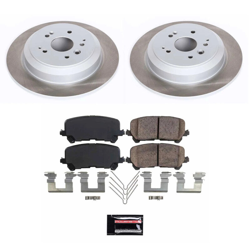 PowerStop Power Stop 14-16 Acura MDX Rear Semi-Coated Rotor Kit