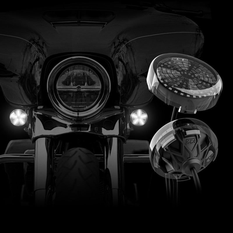 XKGLOW XK Glow Pro Series MotoTurnz - 1157 Flat Style Front