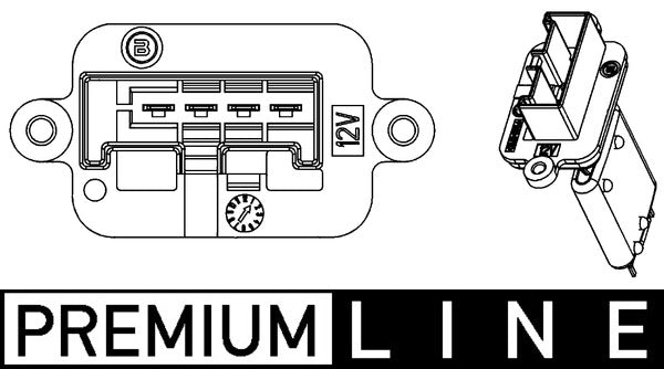 MAHLE ABR88000P Interior Blower Resistor