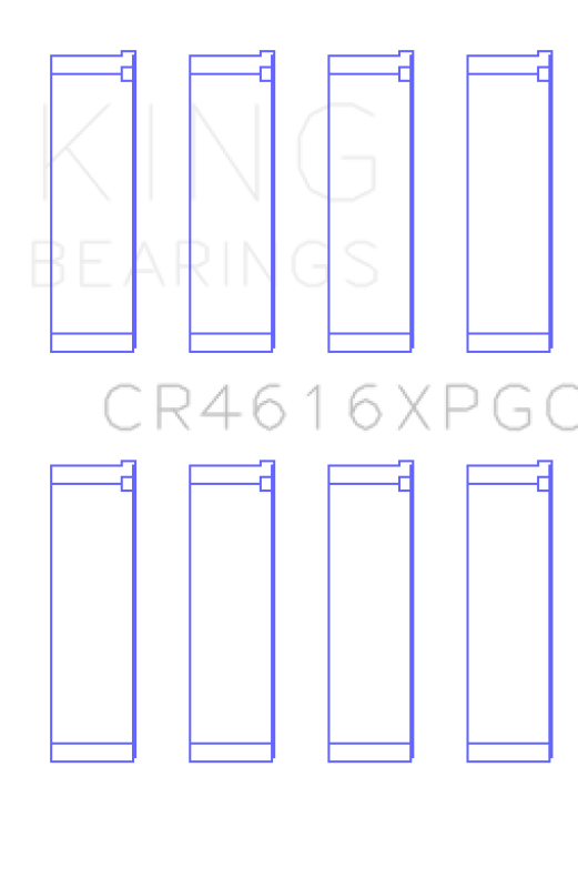 King Engine Bearings Subaru FA20/Toyota 4U-GSE Tri-Metal Connecting Rod Bearing Set - Size +.25mm