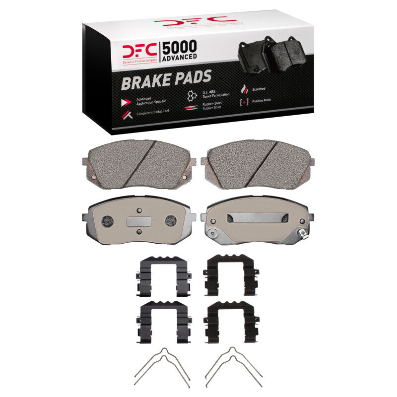 DFC 15-15 Hyundai Sonata Front 5000 Advanced Ceramic Brake Pads and Hardware Kit
