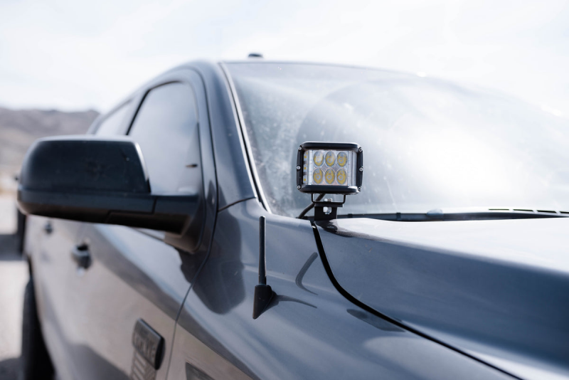 Cali Raised LED Cali Raised 14-21 Toyota Tundra Low Profile Ditch Light Brackets Kit - Brackets No Switch (27W)