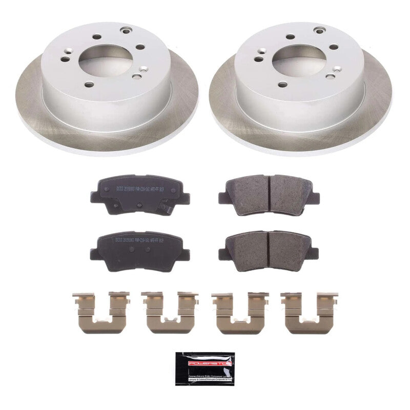 PowerStop Power Stop 10-13 Kia Soul Rear Semi-Coated Rotor Kit