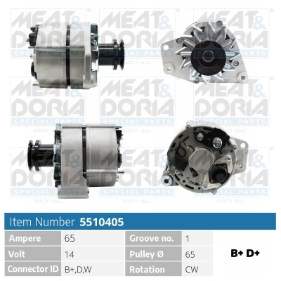 MEAT & DORIA MD5510405 Alternator