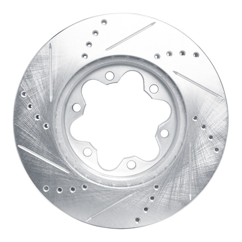 R1 Concepts R1 2006-2019 Toyota HiAce (Mexico) Front Right Drilled & Slotted Silver Brake Rotor