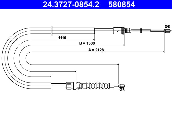 BOSCH 1987482199 Parking Brake Cable Pull