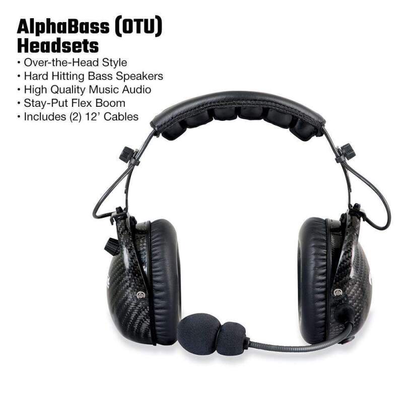Rugged Radios Single Seat Kit with Digital Radio AlphaBass Headset