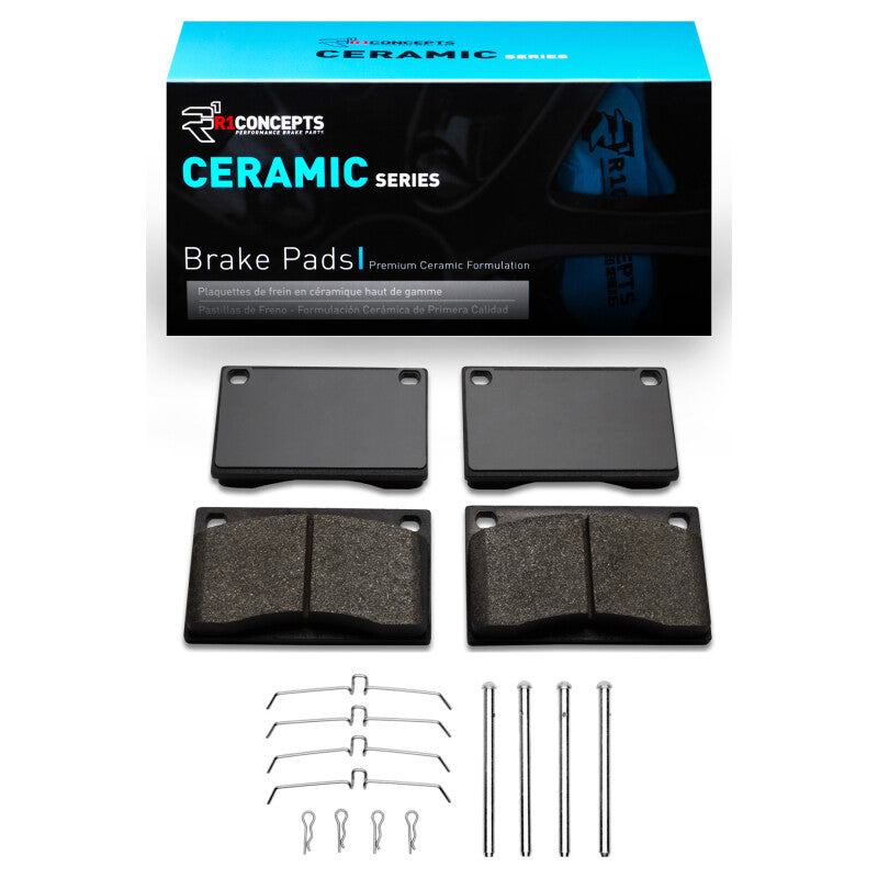R1 Concepts R1 76-93 Volvo 264 Front Ceramic Pads & Hardware Kit