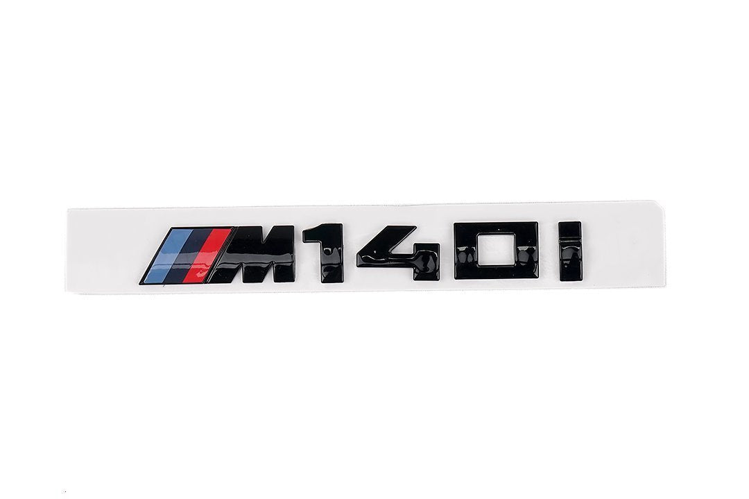 AUTOID BMW F20 F21 M140i Gloss Black Rear Model Badge - ML Performance UK