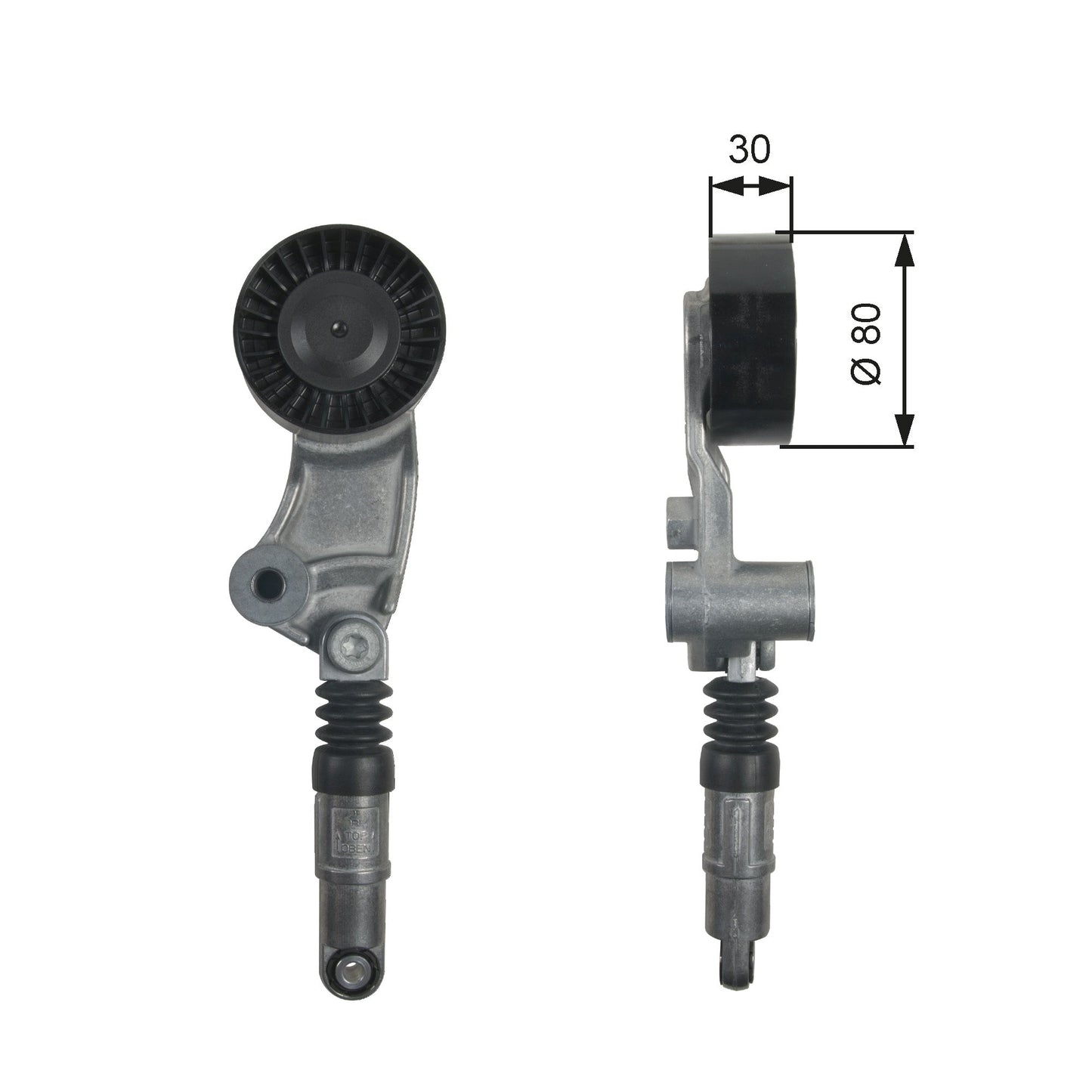 GATES GATT39257 V-Ribbed Belt Tensioner Pulley