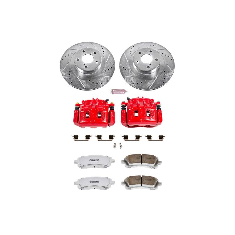 PowerStop Power Stop 02-03 Subaru Impreza Front Z26 Street Warrior Brake Kit w/Calipers