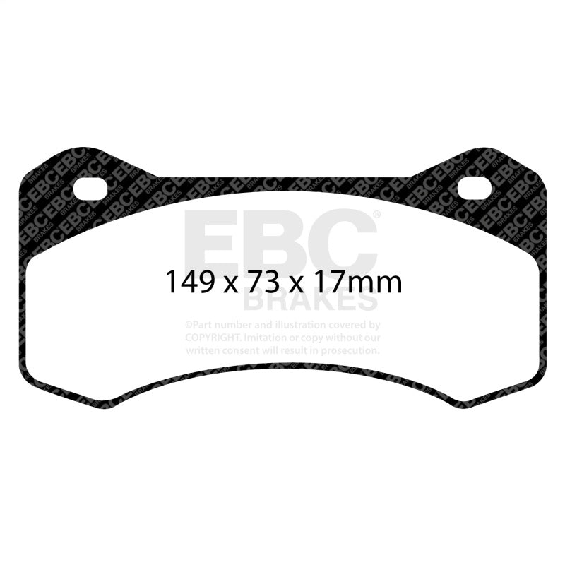 EBC Racing Wilwood Aero4 Radial Mount 6620 20mm SR-11 Sintered Race Pad