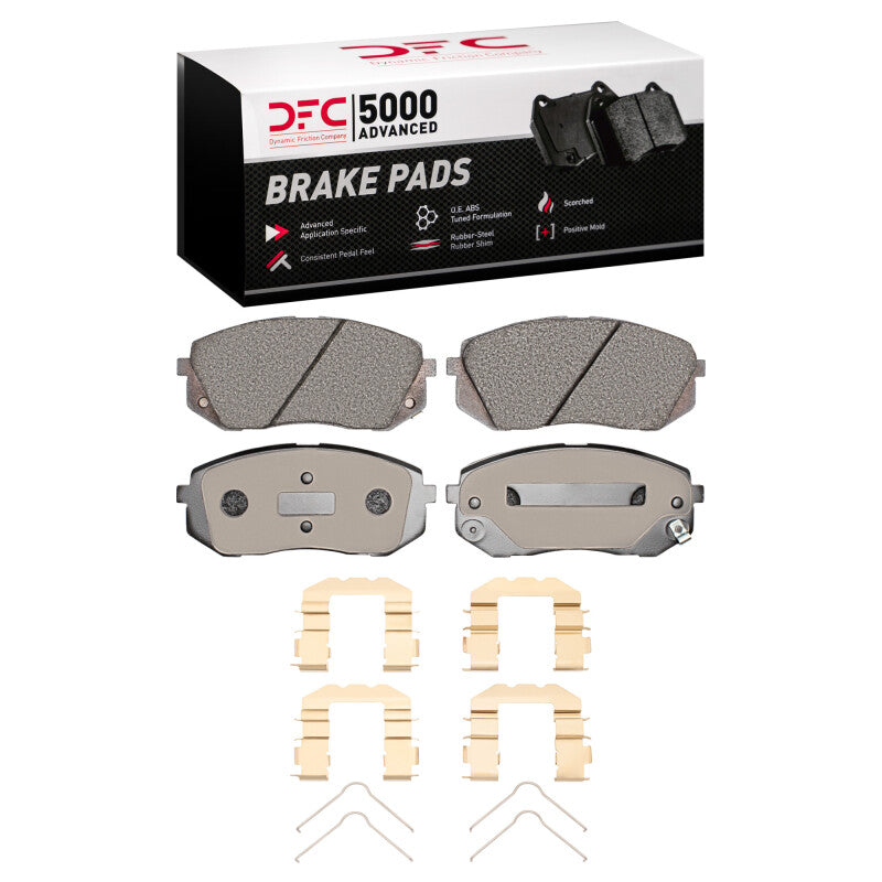 DFC 07-10 Kia Rondo (Canada) Front 5000 Advanced Ceramic Brake Pads and Hardware Kit