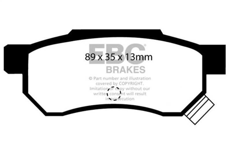 EBC 92-94 Acura Integra 1.7L VTEC Bluestuff Rear Brake Pads