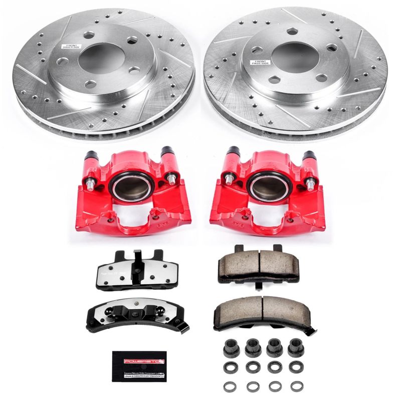PowerStop Power Stop 90-93 Cadillac DeVille Front Z36 Truck & Tow Brake Kit w/Calipers